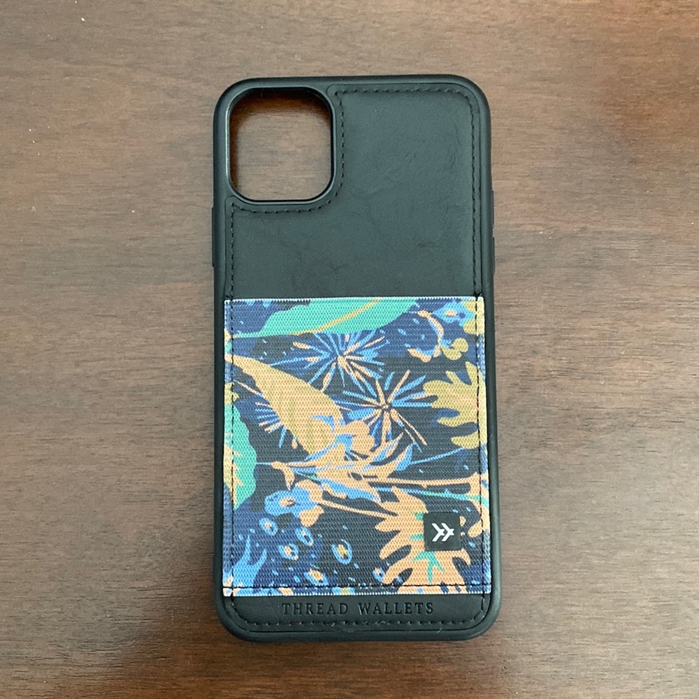 Thread wallet IPhone case.  iPhone 11 Pro Max.